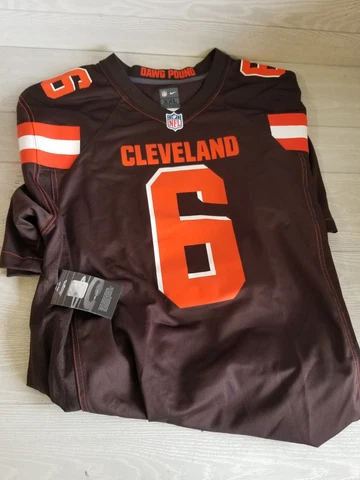 NFL Nike On Field Cleveland Browns Dawg Pound Baker Mayfield 6 Jersey XXL NWT Cover