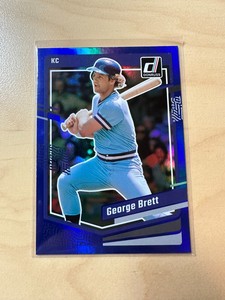 2023 Donruss GEORGE BRETT #185 Holo Blue Parallel SP KANSAS CITY ROYALS HOF