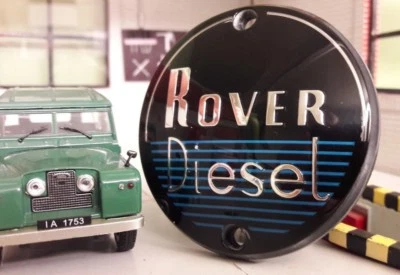 Diesel 2 Ltr Litre Engine Panel Grill/Grille Panel Badge Land Rover Series 1 2 - Image 1 of 4