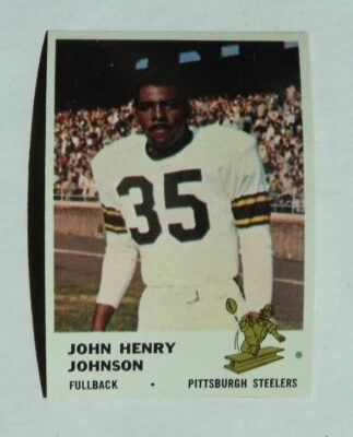 1961 Fleer Football #118 John Henry Johnson Steelers GEM MINT - - Image 1 of 2