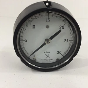 Ashcroft Duragauge 0-30PSIG Pressure Gauge Back Mount 4" Face - Picture 1 of 10