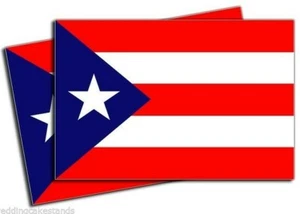 Puerto Rican FLAG Puerto Rico 3 inch VINYL DECAL STICKERS 2 Pack - Picture 1 of 1