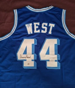 Jerry West BLUE Signed Autographed Basketball Jersey PSA/DNA Authentic Autograph - Picture 1 of 4