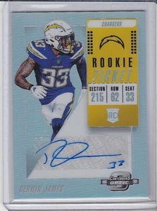 2018 Panini Contenders Optic Rookie Ticket Prizm Silver #149 Auto DERWIN JAMES - Picture 1 of 2