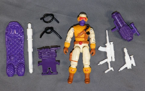1991 Hasbro GI Joe Cobra Snow Trooper SNOW SERPENT (v2) Complete Action Figure Cover