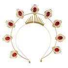 Crown Headpiece Vintage Baroque Tiara Crown for Sun God Headban