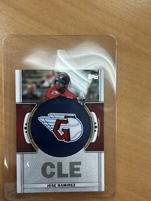 2023 Topps Series One Baseball Jose Ramirez Team Logo Patch Relic #TLP-JRA - Image 1 of 2