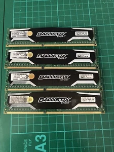 Crucial Ballistix 8GB 2x4GB 1600 MHz DDR3-1600 PC3-12800U PC RAM Memory - Picture 1 of 1