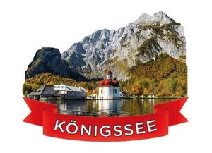 Königsee St. Bartolomä Premium Magnet aus Poly Souvenir Germany !! - Picture 1 of 4