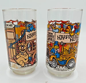 THE GREAT MUPPET CAPER set 2 bicchieri McDonald's vintage 1981 Fozzie - Foto 1 di 4
