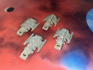 Star Trek Micro Machines Lot X4 Runabout Voyager Show Space Wars Star Ship Fleet - Picture 1 of 1
