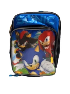 Sonic Allies wiederverwendbare Brotzeittasche, neu mit Etikett 3D Sonic Shadow und Knuckles - Bild 1 von 4