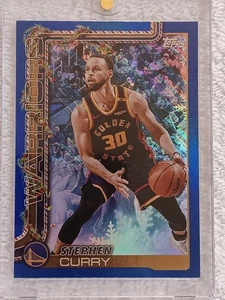 2025-26 Topps Holiday Stephen Curry Blue Foil H106 - Bild 1 von 2