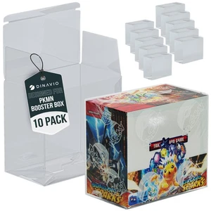 Kunststoff Pokemon Booster Box Case Schutzfolien (x10) 0,5mm Dicke Displays 10er Pack - Bild 1 von 7