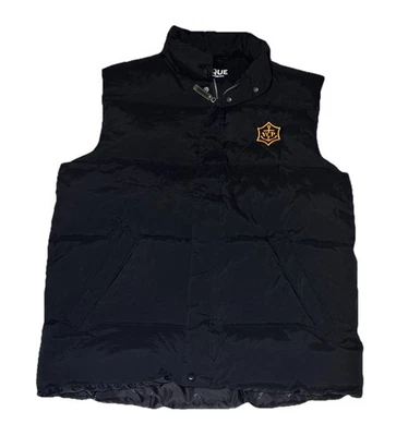 Veuve Clicquot Size Large Puffer Vest Black Champagne France Embroidered Logo - Image 1 of 4