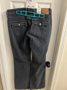 Levi's Premium Noughties Bootcut Denim Jeans NWT Black Flap Pockets 32x34 - Picture 1 of 5