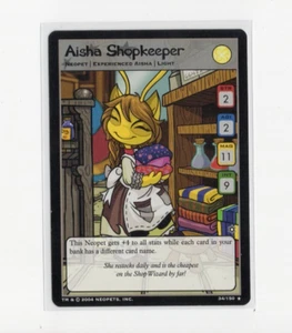 Neopets TCG Hannah and the Ice Caves - Aisha Shopkeeper 34/150 - Wizards 2004 - Picture 1 of 1