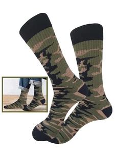 1 Paar BAUMWOLLE TARNFARBEN CREW MILITÄR SOCKEN 10-13 GRÖßENGETREU OLIVGRÜN - Bild 1 von 5