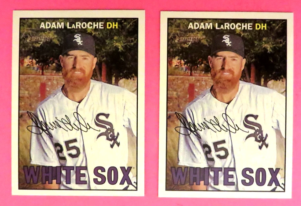 2 - 2016 Topps Heritage, Chicago White Sox - ADAM LAROCHE - Image 1 of 1