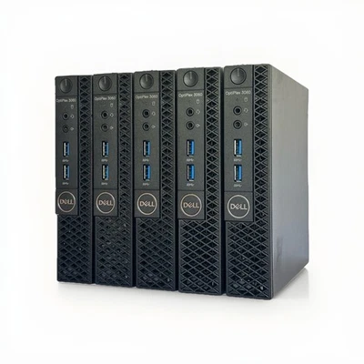 Lot of 5 Dell OptiPlex Micro 3060 i3-8100T 3.1GHz 8GB 128GB M.2 Wifi Win11 Pro - Image 1 of 3