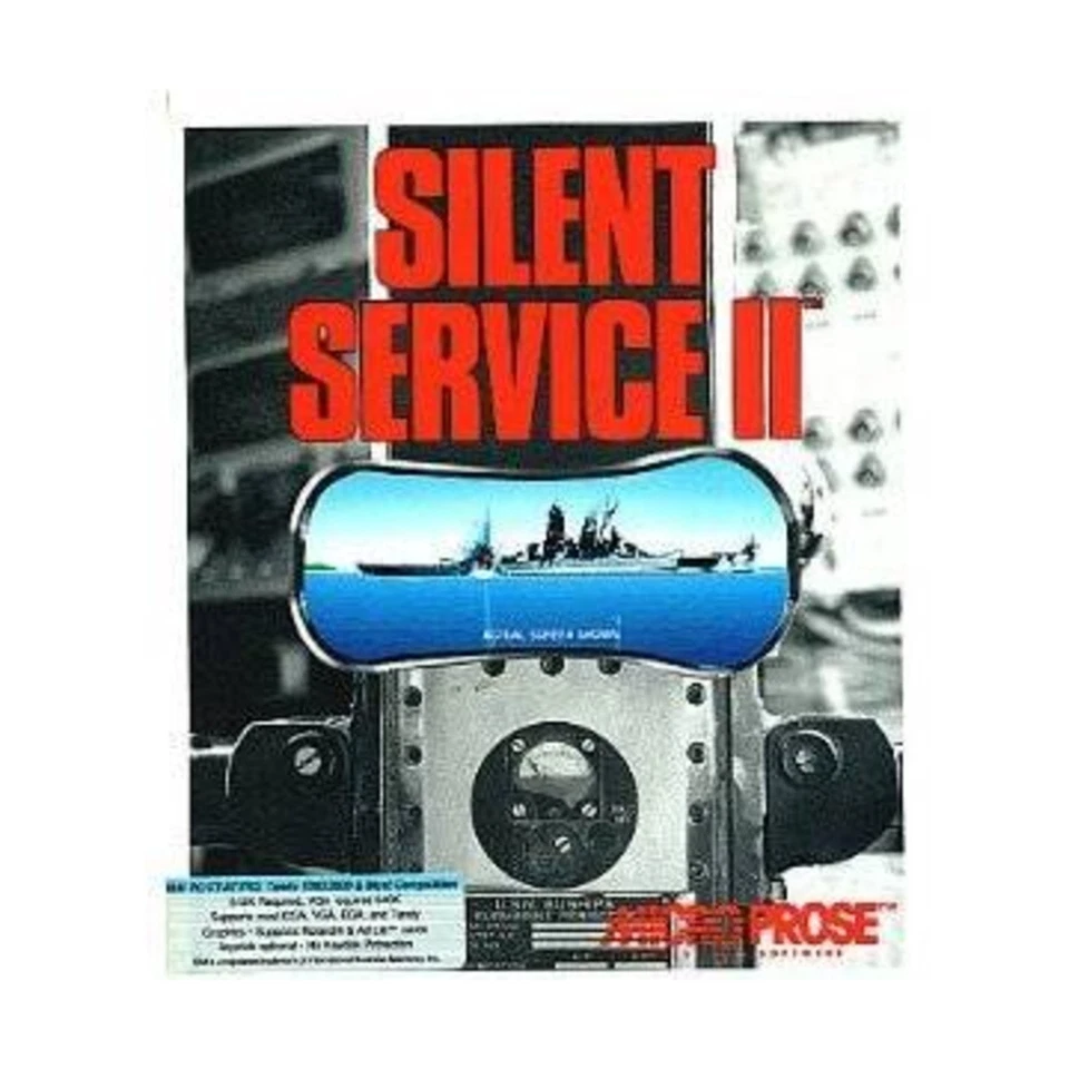 Computer Wargame Silent Service II (PC 3.5") VG+/NM - Image 1 of 1
