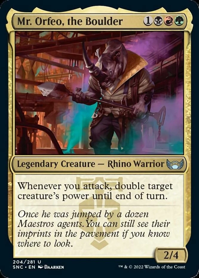 x1 Mr. Orfeo, the Boulder - Streets of New Capenna - NM - MTG - Image 1 of 1