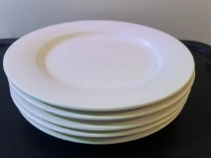 Vintage Williams Sonoma Brasserie Bistro weiß Essteller 12" Portugal 5 Set - Bild 1 von 5