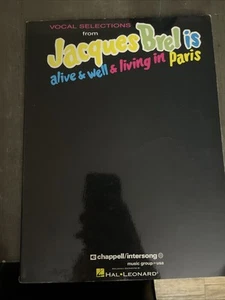 Jacques Brel è vivo e bene e vive a Parigi libro di canzoni - Foto 1 di 4