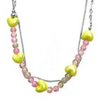 Double-Layer Necklace Handmade Bohemian Round Beads Necklace Clavicle Chain
