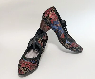 L’Artiste Spring Step Samantha 泵高跟鞋 LN 尺寸 EU 39 US 8 刺绣佩斯利 — 第 1/4 张图片