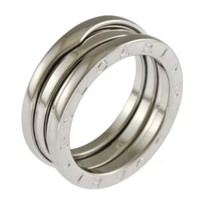 BVLGARI Ring US 6 3/4 EU54 K18 white gold B-zero.1 B zero one 3 bands used - Picture 1 of 6
