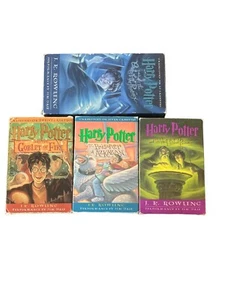 Set Of Harry Potter 4 Audio Books On Cassette Tape J.K. Rowling Unabridged - Picture 1 of 2