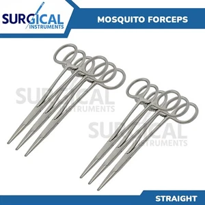 6 Pcs Mosquito Hemostat Forceps Straight 5" Surgical Stainless German Grade - Picture 1 of 6
