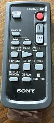 Sony RMT-830 Remote Controller Control for Sony Handycam Camcorders Cameras - Image 1 of 4