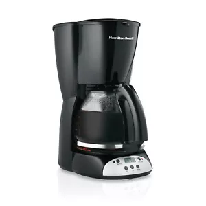 Hamilton Beach 12-Cup Programmable Coffee Maker, Black (Model 49465R) - Get Your - Picture 1 of 5