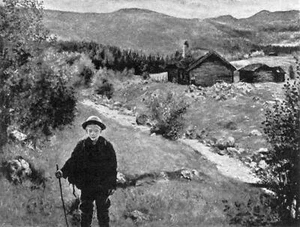 Theodor Kittelsen Farewell then Mother 1894 17"x 22" Archival Art Print - Picture 1 of 1