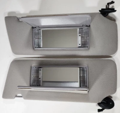 1993-1998 Jeep Grand Cherokee ZJ Driver & Passenger Side Sun Visor Pair Set GRAY - Image 1 of 4