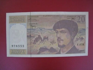 billet de 20 Francs "DEBUSSY" 1997 F.058 N° 976555 TTB+ - Bild 1 von 2