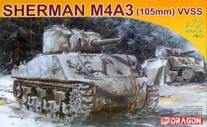 Dragon 1/72 7274 WWII US Army Sherman M4A3 105mm VVSS Medium Tank - Picture 1 of 1