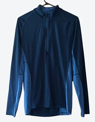 Icebreaker Merino Hombre Bodyfit Medio Zona Manga Larga 1/2 Cremallera Azul Foto 1 de 4
