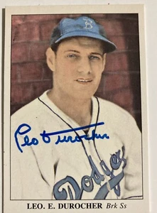 Leo Durocher Autographed / Signed 1985 Card BLC Mt HOF 1/1 New York Giants - Picture 1 of 2