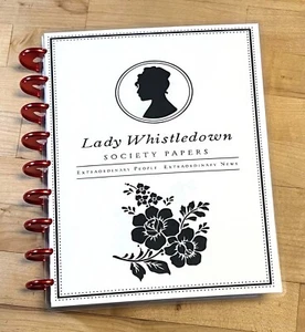 Bridgerton Lady Whistledown Society Cover Set 4er Einsatz mit klassischem Happy Planner - - Bild 1 von 4