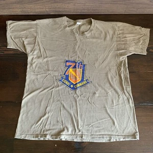 Vintage Army 7th Signal Command T-Shirt Made In USA Single Stitch FRUIT OF THE LOOM - Bild 1 von 5