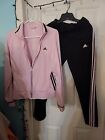 #423 ,Womens Adidas Workout Set,pant & Jacket Pink And Black
