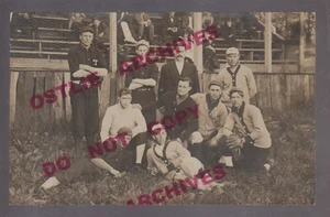Uniformes del equipo de béisbol Tama IOWA RPPC 1910 ESTADIO Colección Bill Anderson BA - Imagen 1 de 3