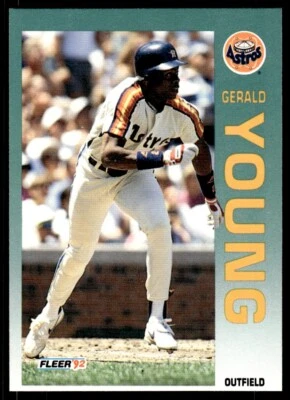 1992 Fleer Baseball Card Gerald Young Houston Astros #446 - Image 1 of 2