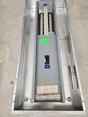 SQUARE D 208Y/120V MAIN 3 PHASE 4 WIRE PANELBOARD W/ GUTS AND ENCLOSURE NO DOOR - Image 1 of 4