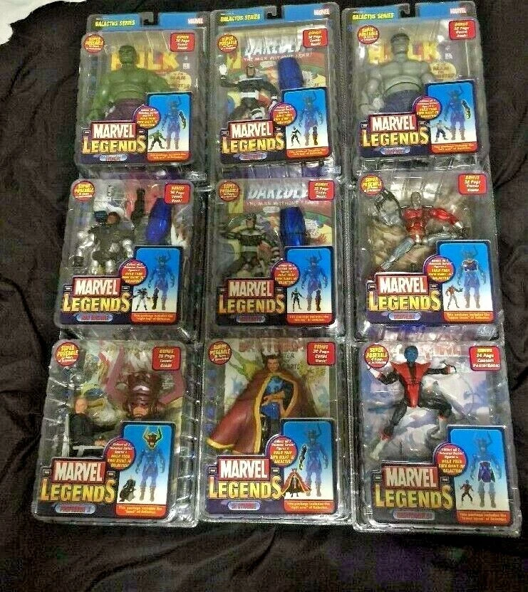 JUEGO SERIE GALACTUS BAF LEYENDAS DE MARVEL MÁQUINA DE GUERRA NIGHTCRAWLER PROF-X JUEGO HULK Foto 1 de 1