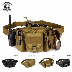 Tactical Waist Bum Bag Crossbody Outdoor Camping Hiking Trekking Pack Travel AU - Picture 1 of 12