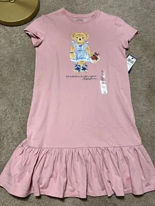 Girls Ralph Lauren Polo Bear T-Shirt Dress w/Bloomers XL(16) NWT - Picture 1 of 5